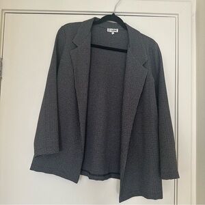 Blue and black blazer